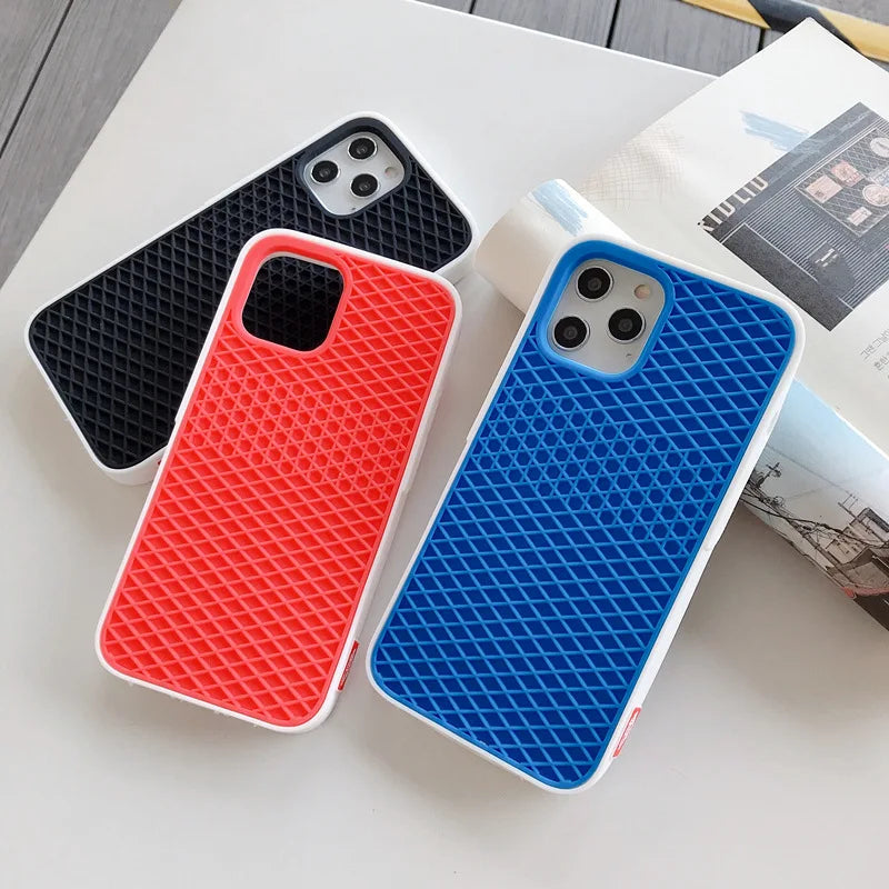 Capinha VANS para IPHONE - Waffle Silicone - Bege