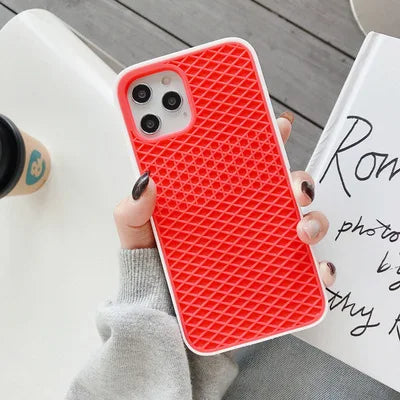 Capinha VANS para IPHONE - Waffle Silicone - Bege