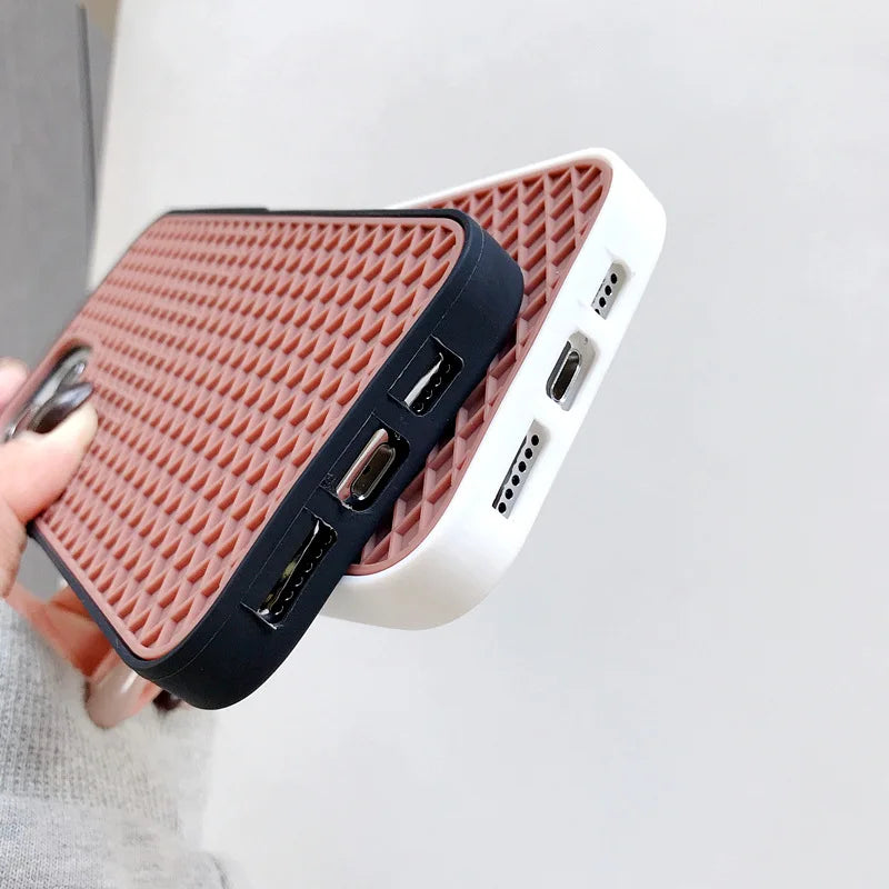 Capinha VANS para IPHONE - Waffle Silicone - Bege