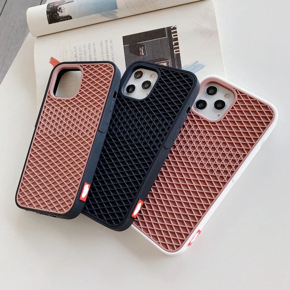 Capinha VANS para IPHONE - Waffle Silicone - Bege